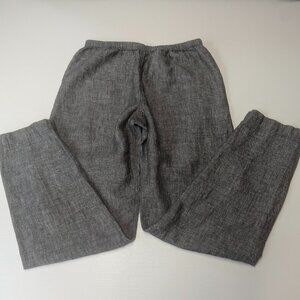 Chico's Design *Size 2 which equals US Size 12 Linen Gray Pull-on Pants/Joggers